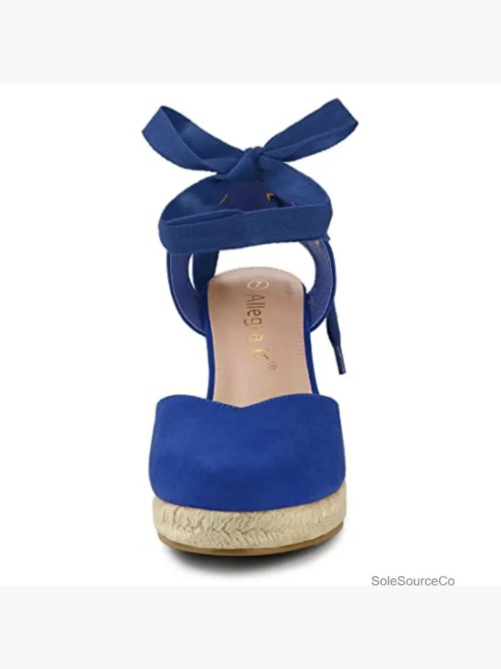 Women's Closed Toe Espadrilles Wedge Sandals Tie Up Platform Sandals